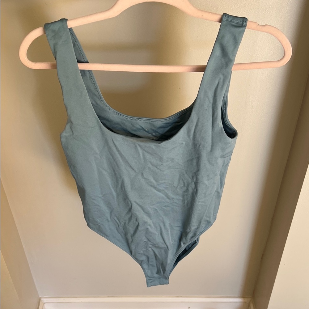 Blue bodysuit
